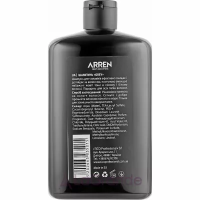 Arren Men's Grooming Grey Shampoo      