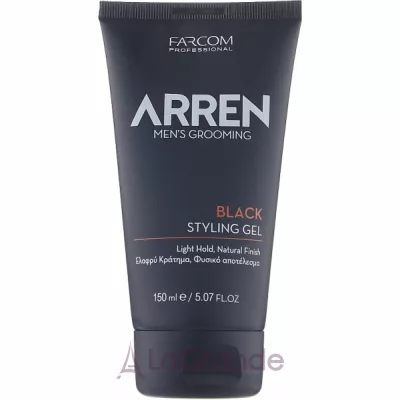 Arren Men's Grooming Black Styling Gel    